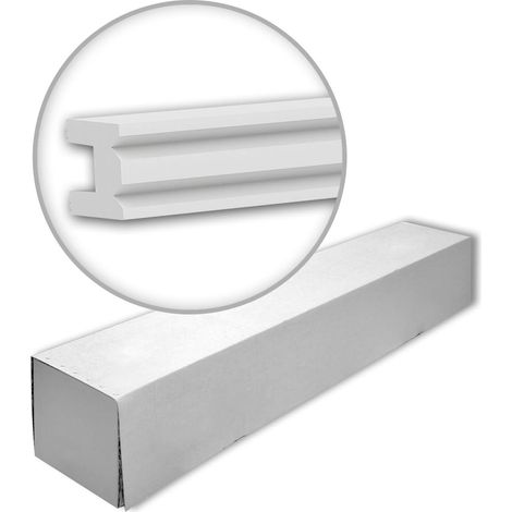 Profhome 651816-box 1 caja 12 piezas Moldura para pared Friso diseño moderno  24 m