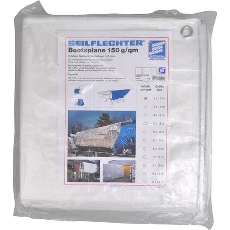 Toile De Bâche 2x3m, Blanc