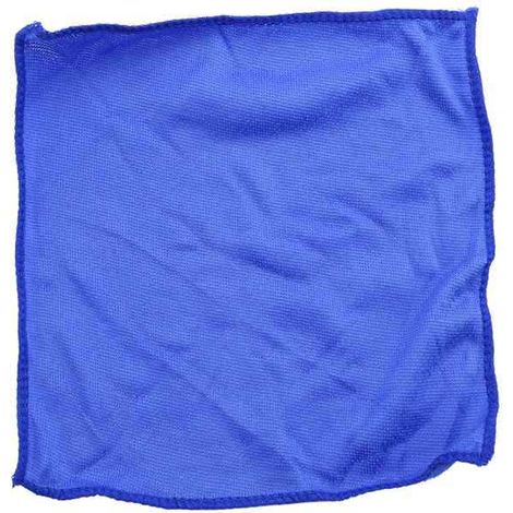 Packung mit 10 saugfähigen blauen Mikrofasertüchern für Auto/Waschanlage (1/5)