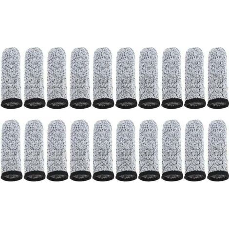 20-piece finger cots, 5 levels of cut-resistant protective sleeve, reusable non-slip finger sleeve for kitchen work and carving