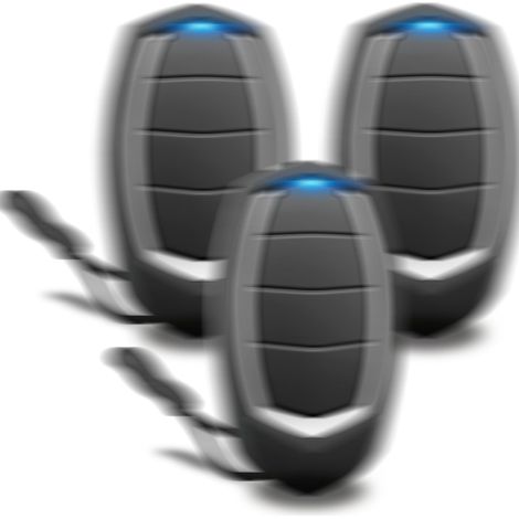 JiaJia AI-Télécommande Portail 433,92 MHz Compatible Motorline Falk MX4SP MXS4SP MX5SP RCM DSM, Noir, Lot de 3 (1/5)