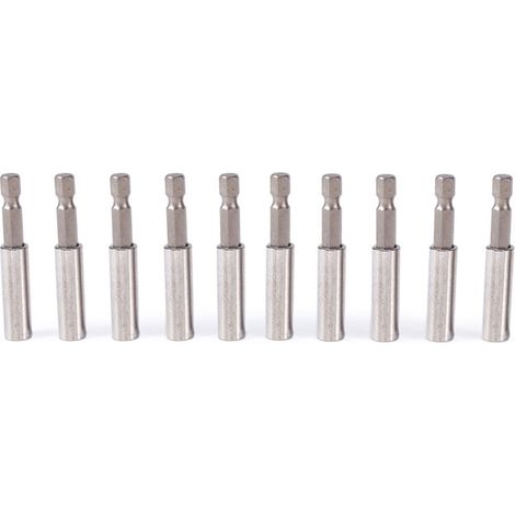 Outils de tournevis 10 pcs, support de bit de perceuse de canne de connexion de haute qualité, pour les tourneurs de vis pneumatiques-Crezuo