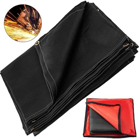 Couverture de soudage, protection ignifuge, fibre de verre retardatrice de flamme (1/2)