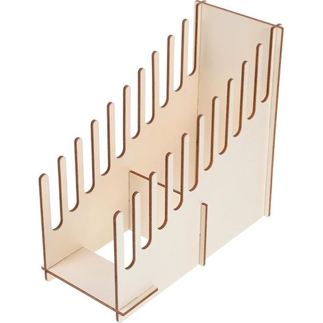 Porte-Cartes De Visite en Bois : Présentoir De Bureau en Bois pour Cartes, (1/5)