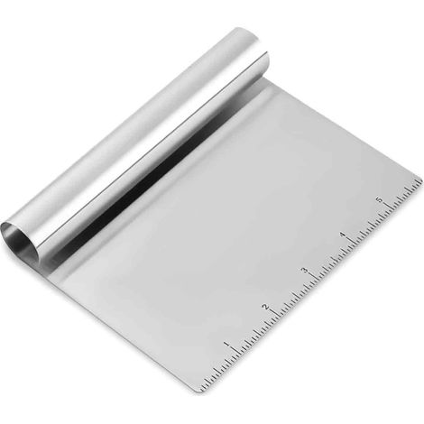 Food Chopper - 6 Inch - Stainless Steel - Dough Scraper - Kitchen Tool - 1 Piece (1/5)