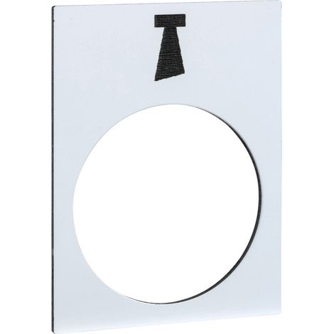 Etiquette 30x40mm blanc alarme Harmony SCHNEIDER ZB2BY4932 (1/2)