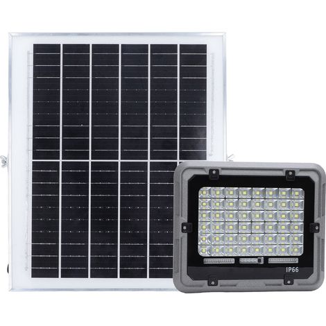 Projecteur Solaire LED 48 LED 200W 1000LM IP66 Étanche Crépusculaire à Aube avec Télécommande Extérieur (1/5)