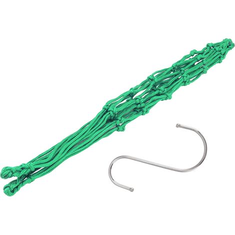 Sac à filet nylon pour fruits et légumes pour poules - Large capacité avec crochet pour poulailler - Durable pour volailles (canards, oies) - Un sac (1/4)