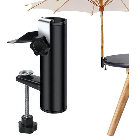 Supporto per ombrellone da balcone, morsetto per ombrellone in metallo, supporto per ombrellone, morsetto per ombrellone, staffa per ombrellone, morsetto per ombrellone (1/5)