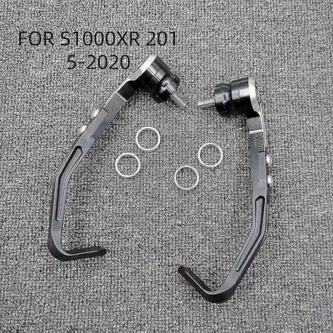 Accessoires moto : Poignée de frein avec protège-mains réglable CNC pour BMW S1000R, S1000RR, HP4, S1000XR (2015-2022), noir. (1/5)
