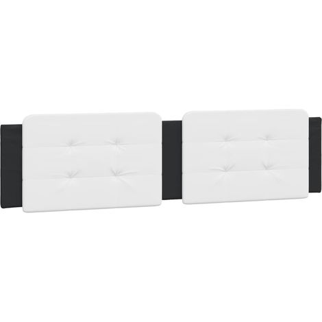 Maison Exclusive - Cuscino Testiera Zadar Bianco e Nero 193 cm in Similpelle (1/5)