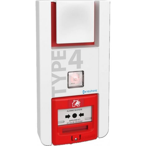TX4PL – Alarme type 4 adressable radio à piles avec flash lumineux