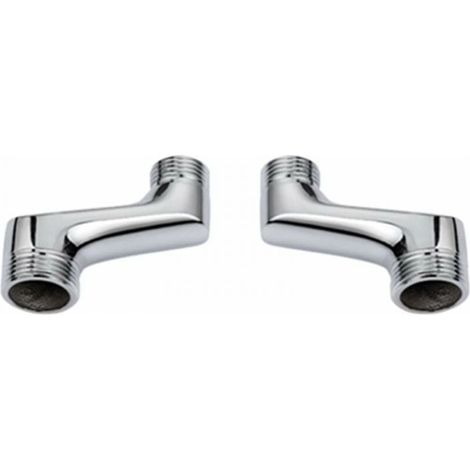 Shower Counter Elbow Fitting, Brass Reducer Elbow Fitting, Adjustable Swivel Arm, Counter Elbow Wall Fitting, 1/2 3/4 Offset Fitting (1/3)