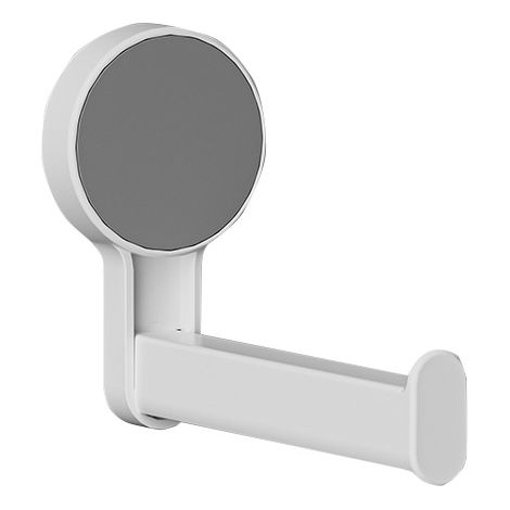 Toilettenpapierhalter zur Wandmontage, ohne Bohren, weißer Rollenhalter und Handtuchhalter für Badezimmer, einfache Installation und platzsparend, vielseitiges Regal für Organisationsaufbewahrung