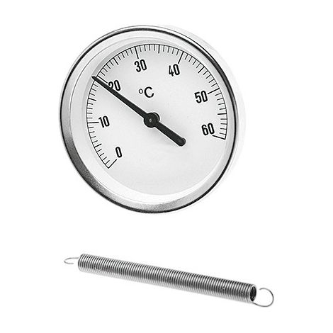 Thermomètre bimétallique Watts 0 - 120 °C TAB d= 63 mm