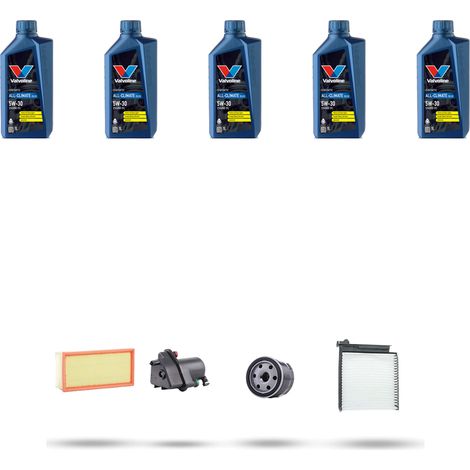 Kit tagliando 4 FILTRI e 5L OLIO compatibile con Renault Modus / Grand Modus 1.5 DCI 76kw Dal 2005 (1/5)