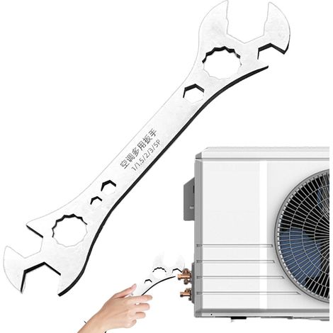 Outil De Service Pour Systèmes Portable, Multifonction, Robuste, Résistant  Clé d'installation de climatisation Pour Appartements En Location, Cuisines, Maisons, Hôtels, Dortoirs, Etc. (1/5)