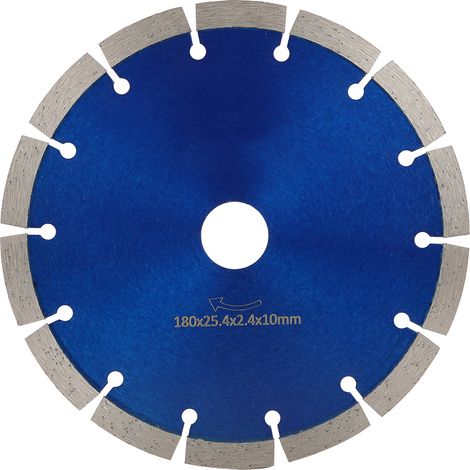 Disque diamant 180mm pour marbre et béton, lame circulaire de coupe pour meuleuse d'angle. (1/5)