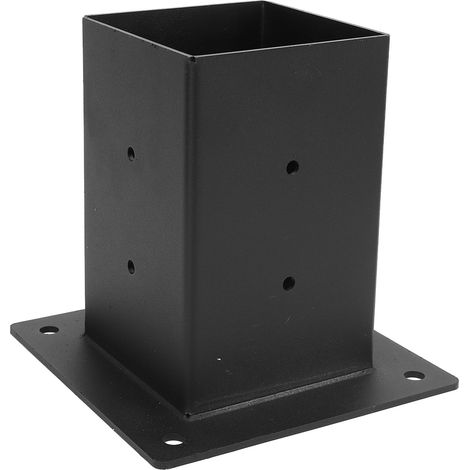 Support pour pergola galvanisé thermolaqué entièrement soudé pour poteau bois droit (1/5)