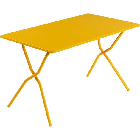 Table De Jardin Pliante 1207072cm - Balcony - Acier - Jaune Miel - Lafuma Mobilier