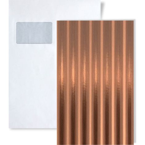 1 SAMPLE PIECE S-29204 WallFace WAVE 12 Copper brushed ARSTRUCTURE Collection  Wall panel SAMPLE in DIN A5 size