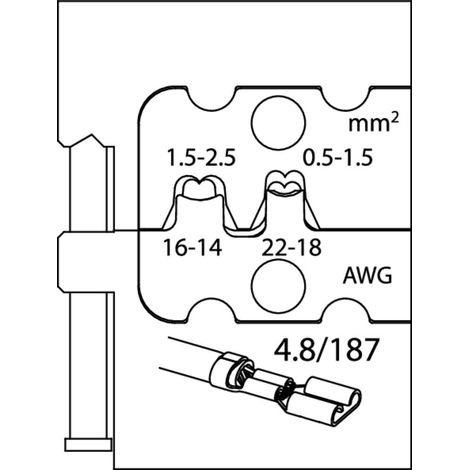 GEDORE 1830643 - Module d'insertion pour les récipients plats , 8140-10 (1/5)