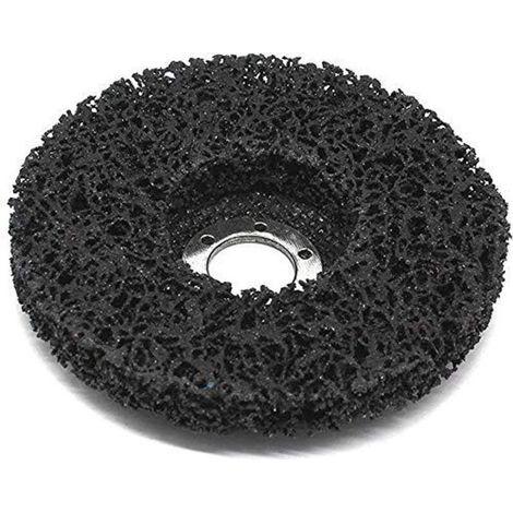 Lot de 5 disques de nettoyage, diamètre : 125 mm, dsque CSD, noir, très grand, pour meuleuse d'angle(M22) (1/4)