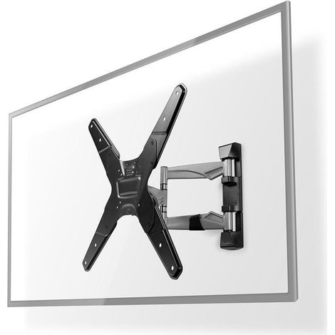 Soporte de pared para tv inclinable y giratorio 23 55 - peso maximo de pantalla soportada 30 kg inclinable giratorio distancia minima a la pared 48 mm distancia maxima a la pared 410 mm