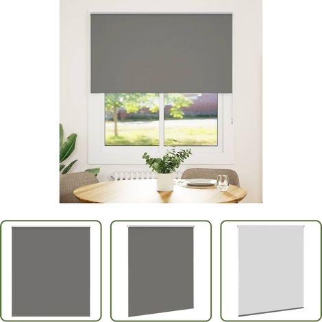Sichtschutz -  Verdunkelungsrollo Grau 140x130cm Stoffbreite 136,6cm Polyester (1/5)