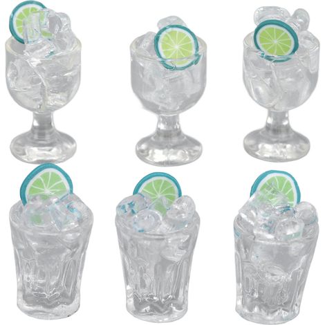 Lot de 6 bouteilles de vin miniatures à l'échelle 1:12, mignonnes, vives et exquises, décorées de fruits, pour la décoration de maison de poupée. Cadeau idéal. (1/5)