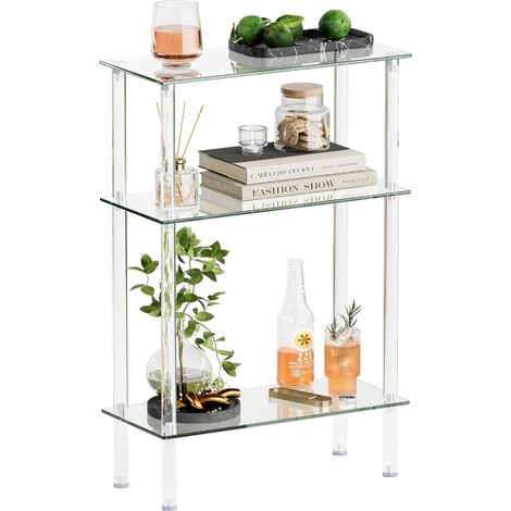 Table D'appoint Verre Étroit Bout De Canape (1/5)