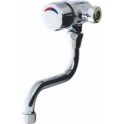 Mitigeur monocommande mural Presto 3500 bouton chromé