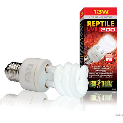 Exo Terra Reptile UVB 200 - Bombilla Bajo Consumo UVB