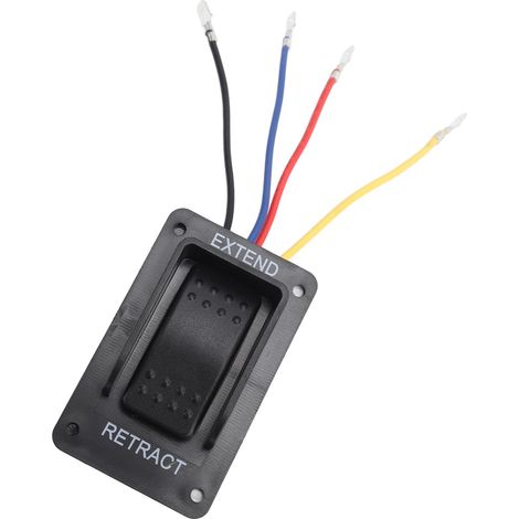 Interrupteur de stabilisateur avec faisceau, remplacement 387874, 12V, commande d'extension et rétraction, pour vérin de camping-car, kit de câblage inclus (1/5)