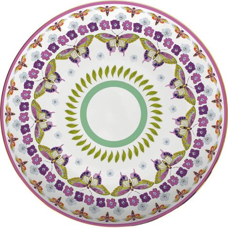 Baci Milano Amazzonia piatto torta porcellana 31 cm