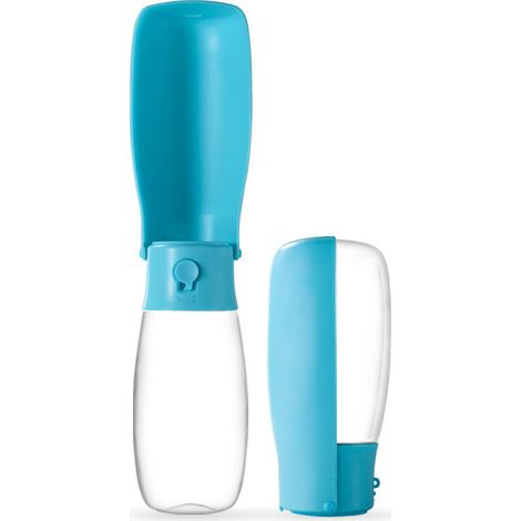 Bouteille d'eau pour chien 550 ml : bouteille d'eau portable anti-fuite pour chien, bouteille d'eau pour chien, chat, animal de compagnie, voyage.(turquoise) (1/5)