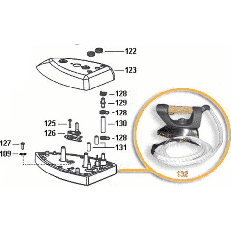 FER COMPLET POLTI PRO5200 pour PIECES ENTRETIEN DU LINGE...