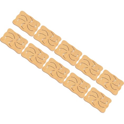 Dessous de plat ajouré imitation bambou, tapis de cuisine anti-brûlure et isolant thermique, set de table, dessous de plat antidérapant, dessous de plat pour bol, dessous de plat pour assiette, dessou (1/5)
