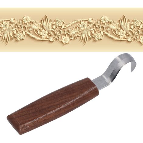 Couteau à sculpter Meike fait main, outil de sculpture sur bois, couteau à sculpter le bois, outil de menuiserie DIY, couteau spécial de charpentier, cuillère à raser, couteau à raser le bois (1/5)