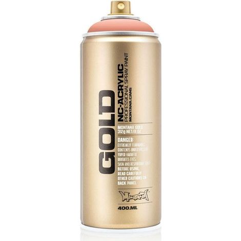 Bombe de peinture - Gold - Acrylique - Shrimp - CL2120 - 400ml - Montana Cans