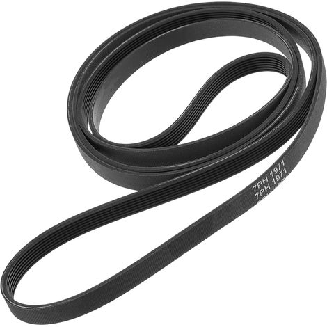 Courroie d'entraînement pour sèche-linge Whirlpool 7PH1971, compatible avec Electrolux, AEG, Hotpoint, Whirlpool et Bauknecht, courroie trapézoïdale 1971PH7. (1/5)