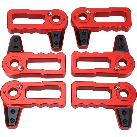 Maniglia di ricambio per la rimozione del tettuccio rigido, 6 pezzi, per Jeep Wrangler JL JLU Gladiator JT 4xe rossa (1/5)