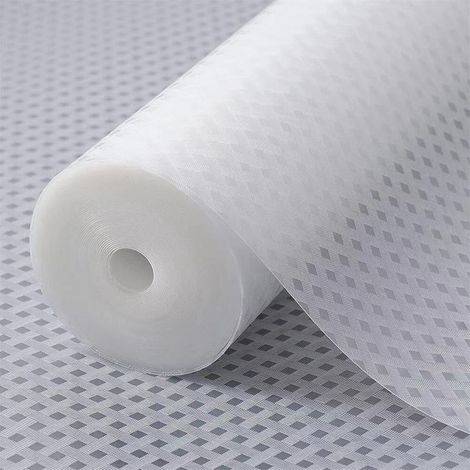 (Transparent/30cm x 150cm)Tapis Fond de Tiroir, Tapis de tiroir Non Adhésif Antiderapant, Tapis de Frigo Peut être Coupé en Taille pour Protection Tiroir Placard Cuisine (1/5)