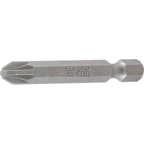 Embout Cruciforme PZ3 6,3 mm (1/4) - L. 50 mm - Précision et Durabilité, Acier, Pro - D-Work