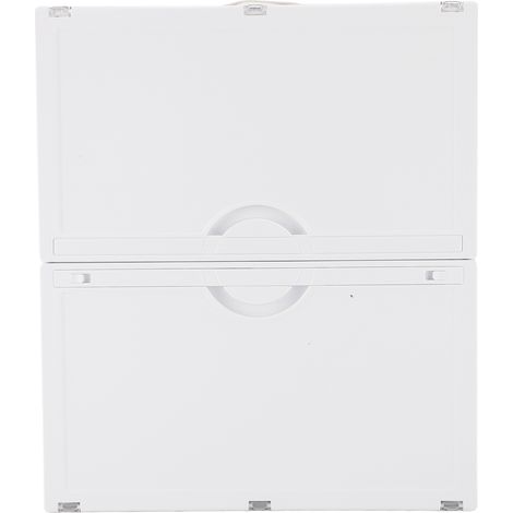 Boîte de rangement sous lit plastique ABS transparent pliable avec couvercle blanc organisateur tiroir vêtements grande capacité (1/5)
