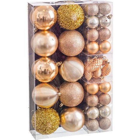 Set de 50 boules de Noël doré (1/3)