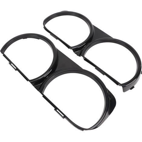 2x Garniture de phare avant pour Dodge Challenger GT Scat Pack SRT 392, Remplacement 68259052AB, Moulure chromée, Kit de 2 pièces (1/5)