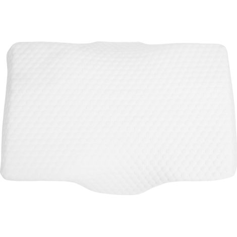 Coussin Soutien Cervical Mousse à Mémoire Retour Lent Peau Douce Respirant – Ergonomique Sommeil Maison Chambre, Blanc 52x30x10cm / 20.5x11.8x3.9in (1/5)