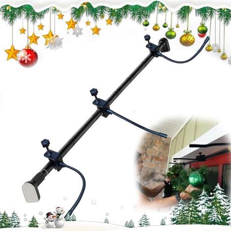 Support Couronne Ajustable pour Portes 32-80 Pouces, Installation Sans Perçage pour Décorations Halloween et Noël (1/4)