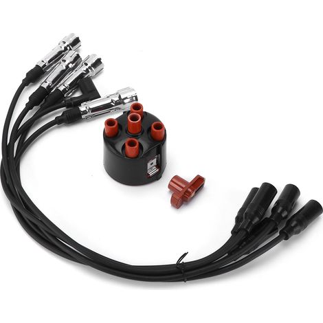 Jeu de câbles d'allumage avec tête de distributeur 1H0998031 compatible Seat Ibiza II 6K1 1993-2002 (1/5)